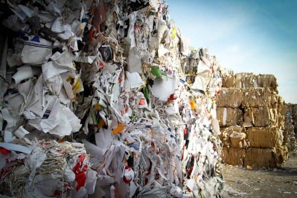 pile of paper garbages